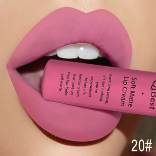 QIBEST Liquid Lipstick Waterproof Lip Gloss 34 Colors Matte Lipstick Long lasting Lipgloss Cosmetics Lips Makeup Nude Maquiagem - Alodia Store