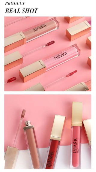 IMAGIC Lipgloss Matte 20 Colors Lip Gloss Velvety Lipstick Liquid Matte Waterproof Lip Tint Full & rich Sexy Lip Makeup Cosmetic ALODIA STORE