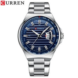 Top Brand CURREN Luxury Quartz Watches for Men Wrist Watch Classic Silver Stainless Steel Strap Men's Watch Waterproof 30M ALODIA STORE