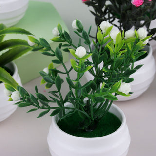Mini Artificial Aloe Plants Bonsai Small Simulated Tree Pot Plants Fake Flowers Office Table Potted Ornaments Home Garden Decor ALODIA STORE