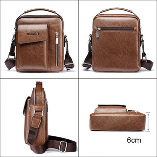 Men Bags Shoulder Bags Crossbody Bag Multi-function Men Handbags Capacity PU Leather Bag For Man Messenger Bags Tote Bag ALODIA STORE