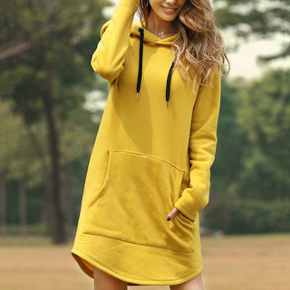 Hoodies Dress Pocket Sweatshirt Korean Pop style ALODIA STORE