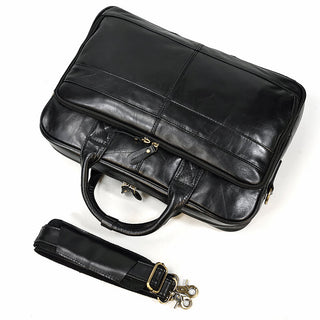 MAHEU Retro Laptop Briefcase Bag Genuine Leather Handbags Casual 15.6 Pad Bag Daily Working Tote Bags Men Male bag for documents ALODIA STORE