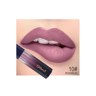 QIBEST Matte Lip Gloss Lips Makeup Moisturizer Lipstick Long Lasting Liquid Lipstick Lip Tint Cosmetics Lipgloss Lightweight ALODIA STORE