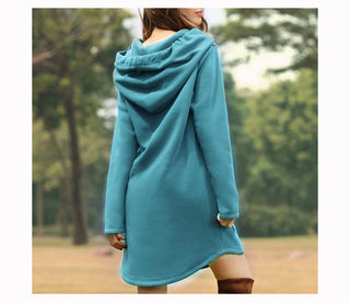 Hoodies Dress Pocket Sweatshirt Korean Pop style ALODIA STORE