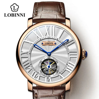 Switzerland Luxury Brand Men Skeleton Watch Leather Seagull Movement Automatic Men Watch Business relogios masculino Waterproof ALODIA STORE