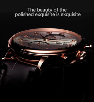LOBINNI Luxury Mechanical Gear Watch Men gift Seagull Movement Automatic Black Self Winder Sapphire Watch Brand Men Metal Bezel ALODIA STORE