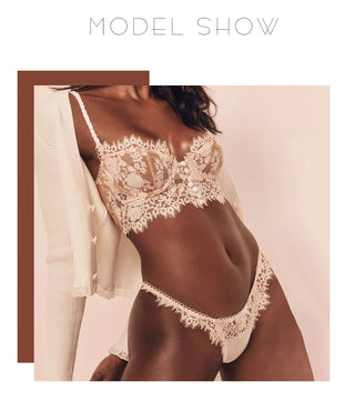 Sexy Lingerie Women Underwear Set Eyelash lace Brassiere Lingerie Set Sex Lace Bralette Bra and Panty Set Panties Wholesale ALODIA STORE