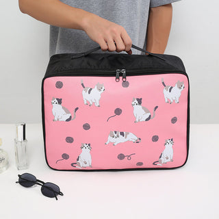 New Travel Cartoon Cosmetic Bag Portable Women Makeup Cases Large Capacity ALODIA STORE