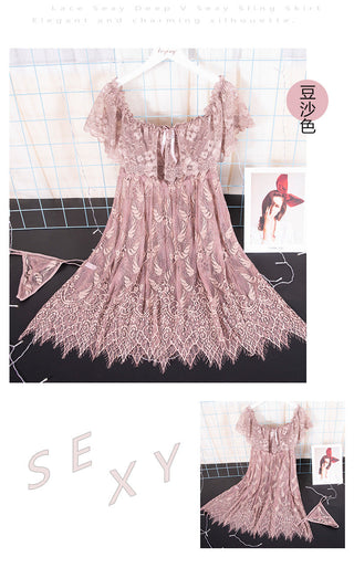 Lingerie Ladies Sexy lace Nightdress M-3XL ALODIA STORE