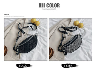 JIEROTYX Fashion Rhinestones Women waist bag ALODIA STORE