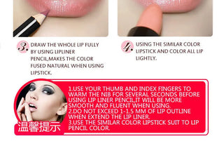 QIBEST 12Colors Lip Liner Lip Makeup Long-lasting Matte Lipliner Pencil Waterproof Moisturizing Lipstick Contour Cosmetics TSLM2 ALODIA STORE