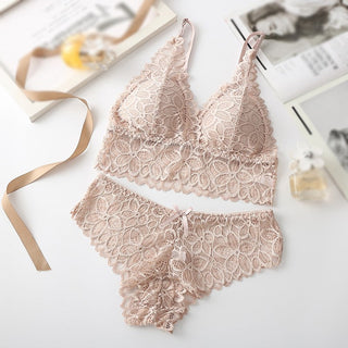 Sexy Lace Underwear French Bra Set Comfortable Women Bras Lingeries Ladies Underwear Suit ALODIA STORE