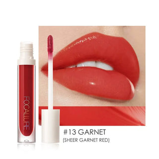 FOCALLURE Lipgloss Last High Shine Glow Plumpling Not-sticky Liquid Moisturizer Lip Balm Waterproof Lip Tint Makeup ALODIA STORE