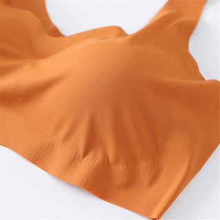Ice Silk Bra Seamless Vest Bras Women Push Up Underwear Lingerie Sleep Top Padded Bralette Soutien Gorge нижнее белье женское ALODIA STORE