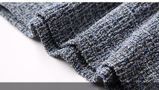 EVNISI Women 2023 Winter Grey Dress Tweed Dress For Party A-Line Flare Sleeve Woolen Dress Holiday Vestidos Thick Outerwear ALODIA STORE