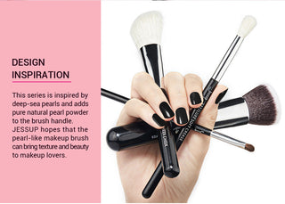 Jessup 25pcs Professional Makeup Brushes Set Natural ALODIA STORE
