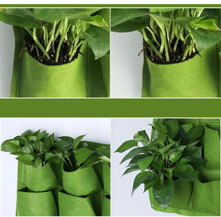 NEW Wall Hanging Pockets Planting Bags Flower Pot Waterproof Grow Bag Garden Planter Vertical Suculentas Plant Pot Home Decor ALODIA STORE