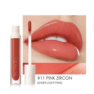 FOCALLURE Lipgloss Last High Shine Glow Plumpling Not-sticky Liquid Moisturizer Lip Balm Waterproof Lip Tint Makeup ALODIA STORE