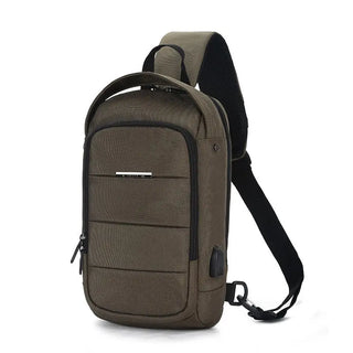 OZUKO Casual Men's Chest Pack Waterproof Crossbody Bags Male USB Charging Shoulder Bag Large Capacity Oxford Messenger Bag 2019 ALODIA STORE