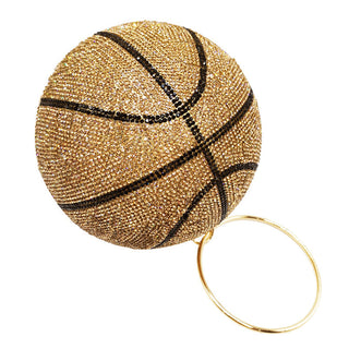 Luxury Basketball Diamond Party Evening Bag Purses and Handbag for Women Ball Shape Shoulder Bag Clutch Designer Crossbody Bag ALODIA STORE