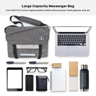 OIWAS Fashion Men Crossbody Messenger Bag 14 Inch Laptop Shoulder Bags Men Casual Sling SchoolBag Briefcase Travel Handbag ALODIA STORE