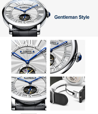 Switzerland Luxury Brand Men Skeleton Watch Leather Seagull Movement Automatic Men Watch Business relogios masculino Waterproof ALODIA STORE