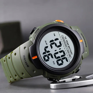 SKMEI Outdoor Sport Watch 100M Waterproof Digital Watch Men Fashion Led Light Stopwatch Wrist Watch Men's Clock Reloj Hombre ALODIA STORE