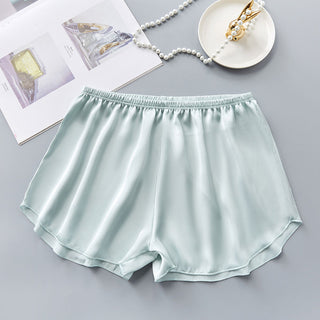 Fashion Ice Silk Safety Pants Women Summer Sexy Cool Comfort Sleep Bottoms Simple Home Shorts Ladies Pajama Shorts Underwear ALODIA STORE
