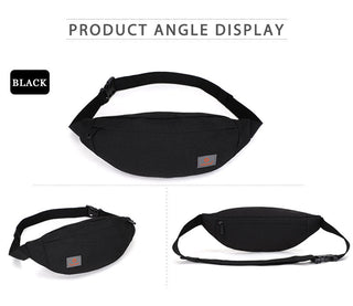 TINYAT New Men Casual Waist Pack Bag Brand Canvas Shoulder Fanny Packs Women Belt Bag Pouch For Money Phone Black Bum Hip Bag ALODIA STORE