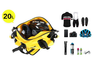 Rhinowalk 20L Waterproof Pannier Bag Multifunctional Bike Bag High Capacity Bicycle Bag Shoulder Bag Bike Accessory ALODIA STORE