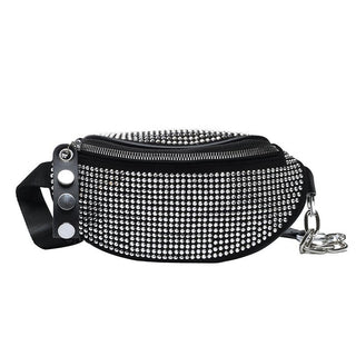 JIEROTYX Fashion Rhinestones Women waist bag ALODIA STORE