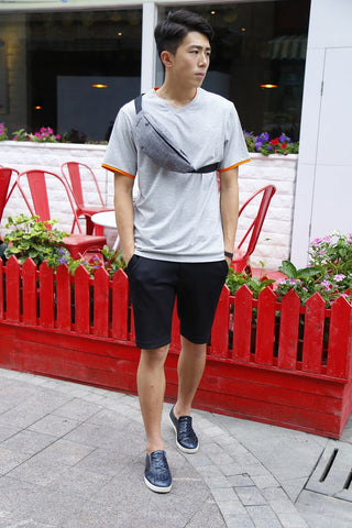 TINYAT Male Men Waist Bag Pack Casual Functional Money ALODIA STORE