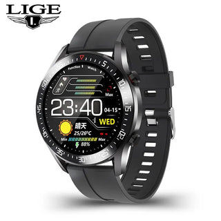 LIGE New Steel Band Digital Watch Men Sport Watches Electronic LED Male Wrist Watch For Men Clock Waterproof Bluetooth Hour+box ALODIA STORE