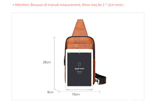 JEEP BULUO Brand Fashion Sling Bags High Quality Men Bags Split Leather Large Size Shoulder Crossbody Bag For Young Man ALODIA STORE