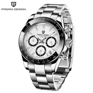 PAGANI DESIGN Top Brand New Rubber Strap Chronograph Watch Men Quartz Wristwatch Luxury Sapphire Glass Sports Watch Men Relogio ALODIA STORE