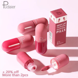Pudaier Matte Liquid Lipstick Waterproof Professional Makeup Full Portable Lip Glaze for Make Up Tint Lip Gloss Mini Cosmetic ALODIA STORE