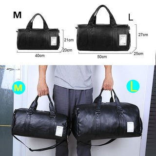 Travel Bag Carry on Luggage Duffel Bags Large PU Leather Tote Belt Weekend Crossbody Bag Overnight Solid sac de voyage XA88WC ALODIA STORE