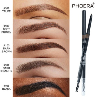 PHOERA eyebrow brush 5 Color Double Ended ALODIA STORE