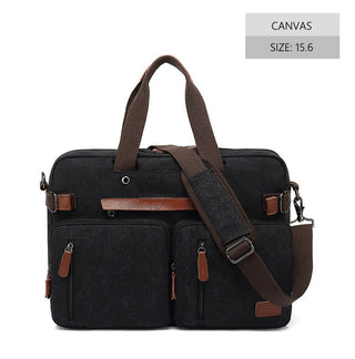 Men Canvas Work Bag Briefcase Travel Messenger Shoulder Bag Multifunction Tote Handbag Big Casual Business Laptop Pocket XA284ZC ALODIA STORE