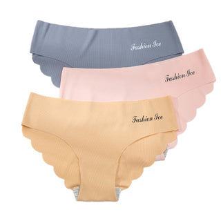 Panties For Women Seamless Panty Set Solid Invisible Underwear Sexy Low Waist Briefs Women's Underpants Lingerie Dropship 3 Pcs ALODIA STORE