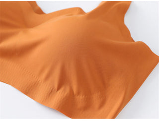 Ice Silk Bra Seamless Vest Bras Women Push Up Underwear Lingerie Sleep Top Padded Bralette Soutien Gorge нижнее белье женское ALODIA STORE