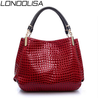 Ladies Hand Top-handle Bags for Women 2019 PU Leather Designer Handbags High Quality Women Shoulder Bag Black Bolsa Feminina Sac ALODIA STORE