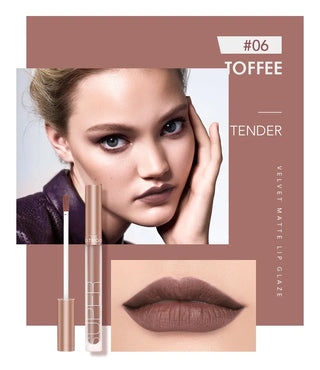 O.TWO.O Liquid Lipstick Matte Lip Gloss Cosmetic Lightweight Lip Glaze Long Lasting Lip Tint  Waterproof 12 Color Lips Makeup ALODIA STORE