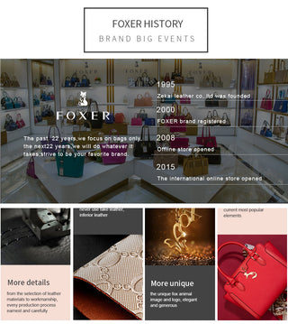 FOXER Elegant Bag Leather Lady Handbag Simple Tote bag ALODIA STORE