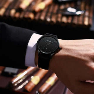 Mens Watches CRRJU Full Steel Casual Waterproof Watch for Man Leather Quartz Watch Men's Dress Calendar Watch Relogio Masculino ALODIA STORE