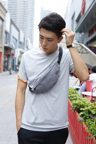 TINYAT Male Men Waist Bag Pack Casual Functional Money ALODIA STORE