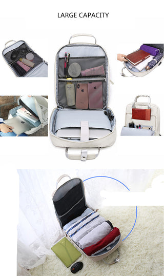 Waterproof Stylish Laptop Backpack Women 13.3 14 15.6 inch Korean Fashion Oxford Canvas USB College Backpack Bag Female Mochila ALODIA STORE