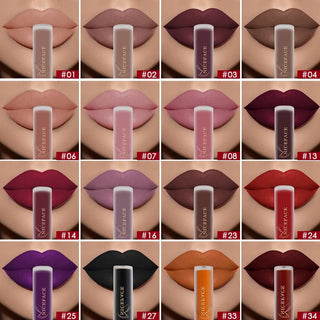 NICEFACE Lip Gloss Nude Matte Liquid Lipstick Lipgloss Waterproof Lip - Alodia Store
