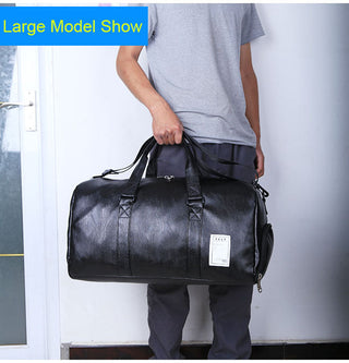 Travel Bag Carry on Luggage Duffel Bags Large PU Leather Tote Belt Weekend Crossbody Bag Overnight Solid sac de voyage XA88WC ALODIA STORE